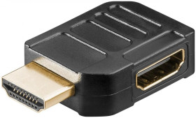 Adapter HDMI™ kątowy 90 poziomy, 8K @ 60 Hz, pozłacany, 65745
