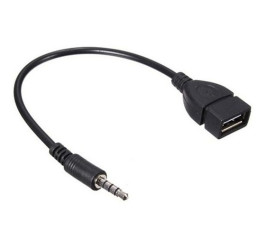 3.5mm 4-pin Mini Jack Male to USB A Female Adapter Cable OTG Host