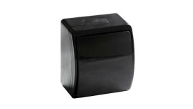 Viplast Koala Łącznik Jednobiegunowy Ip44 Natynkowy Czarny