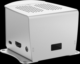 RSP 2 H ME L Case for Raspberry Pi 3A+, aluminum, silver, tab