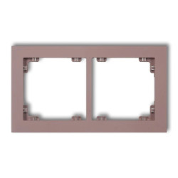 DECO Ramka podwójna DECO Pastel Matt lawendowy 42DR-2