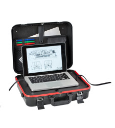 Etui na laptopa, CYBER BOXER Czarny, Walizka