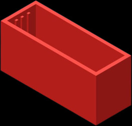 ABS enclosure, (L x W x H) 40 x 15 x 19 mm, red (RAL 3020), S38.24