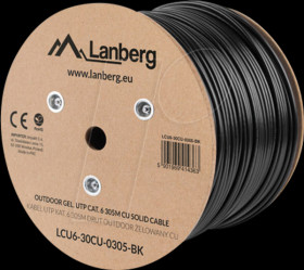 LCU6-30CU-0305-BK Cat.6 installation cable UTP, 305m