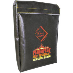 KH-security 370190 Deluxe Fireproof Briefcase: 500&#xB0;C Heat Resistance 4.9L Cap