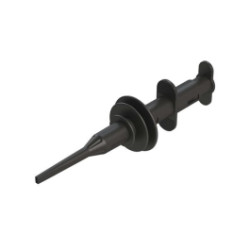 8kV Hook Clip w/ 4mm Sheathed Banana Jacks (Black)