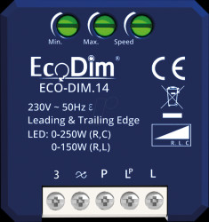 ECO-DIM.14 LED dimmer module, 0 - 250 W, phase on and off (RLC)