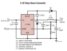 Micropower Step-Down Switching Regulators in ThinSOT