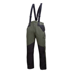 Spodnie ocieplane z szelkami zielono-czarne 2XL L4101705 Lahti Pro CB-871137