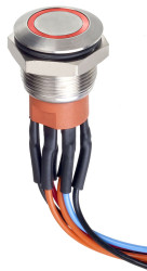 Nasadka przełącznika Chwilowy SPDT średnica wycięcia 19.2mm, montaż panelowy APEM