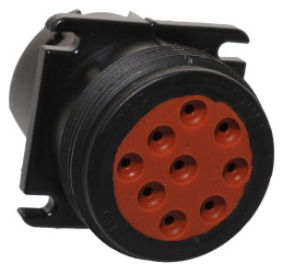 Złącze samochodowe 9-pinowe Delphi Męski HES Montaż na panelu Połączenie zagniatane Złącze samochodowe