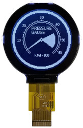 Wyświetlacz monochromatyczny LCD, , Graficzny 128 x 128pikseli, Midas