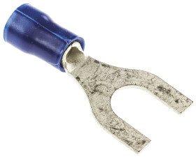 Konektor zaciskowy płaski PLASTI-GRIP Series Izolowane, M6, Niebieski 14AWG 2.6mm² 16AWG 1mm² TE Connectivity