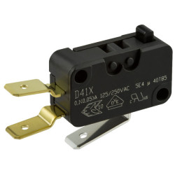 ZF D419-V3AA Microswitch SPDT 0.1A Light Force, Button, Q.C. Dog-leg