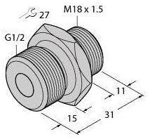 Turck 6870291 FCA-FCST-G1/2-A4, 1 szt.