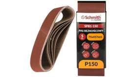 Pas Bezkońcowy Taśma Papier Ścierny P150 75X457mm 5Szt Schmith