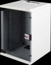 26210025 10-inch wall-mounted enclosure, 9 U, 300 mm depth, gray