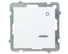 AS Przycisk /światło/ z podświetleniem biały ŁP-5GS/m/00