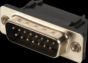 114-15-1-10-10-60 D-SUB plug, 15-pin, for IDC ribbon cable