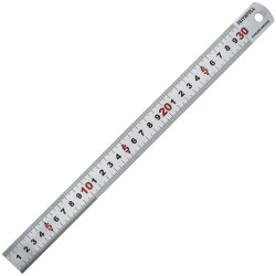 Faithfull FAIRUL300MS Matt Silver Measuring Rule 300mm