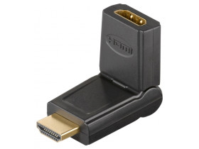 Adapter HDMI 180°, pozłacany
