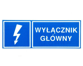 Tabliczka /znak informacyjny/ TZI 37x105S WYL.GL. E04TZ-01041210200 /10szt./