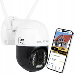 Kamera IP OBROTOWA ZEWNĘTRZNA 4G ZOOM PTZ BLOW H-343 na kartę SIM GSM LTE 3MPix / 78-799