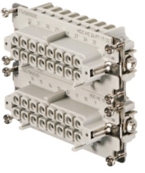 Socket contact insert, 6, 16 pole, equipped, tension clamp connection, with PE contact, 1745800000
