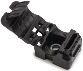 Cable clamp, max. bundle Ø 19.56 mm, PA, black, (L x W x H) 86.1 x 35.1 x 30.4 mm, 151-03539