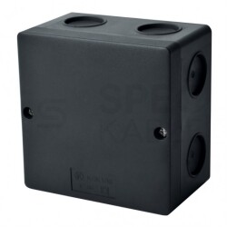 Puszka instalacyjna KSK 100 natynkowa 101x101x63mm hermetyczna IP66 bezhalogenowa LSOH czarna