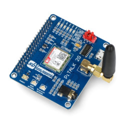 PiTalk 2G HAT - moduł komunikacji bezprzewodowej - nakładka do Raspberry Pi - SB Components 25978