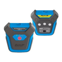 Belt alignment, pulley side, red laser,