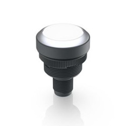 Podświetlany łącznik przyciskowy Chwilowy 1 NO średnica wycięcia 22.3mm Przewlekany RAFI