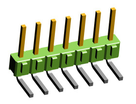 Złącze szpilkowe 7-pinowe raster: 2.54mm -rzędowe TE Connectivity Przewlekany 3.0A