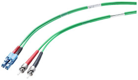 Siemens 6XV18435EH100AB0 światłowodowe do światłowodów kabel zielony 50/125 µ Multimode OM2