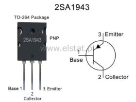 tranzystor PNP 230V 15A 150W 25MHz ( SOT93 )