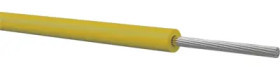 PVC-switching strand, LiYv, 0.75 mm², 24 x 0.2 mm, yellow, outer Ø 2 mm, 060107504