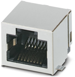 Panel socket, RJ45, 8 pole, 8P8C, solder connection, SMD, 1149882