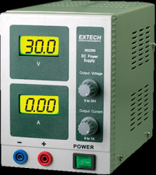 Laboratory power supply, 18 VDC, outputs: 1 (3 A), 0 to 3 A, 115-230 VAC, 382202