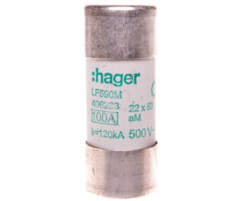 Bezpiecznik cylindryczny 22x58 aM 100A LF590M