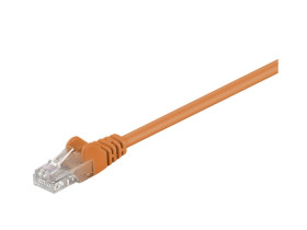 Kabel Patchcord CAT 5e U/UTP RJ45/RJ45 0,5m pomarańczowy