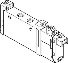 Zawór elektromagnetyczny Festo 5/2 Monostabilne 5 mm Elektryczny 8 bar 5 portowy VUVG-S10-M52-RT-M5-1H2L-W1 24V