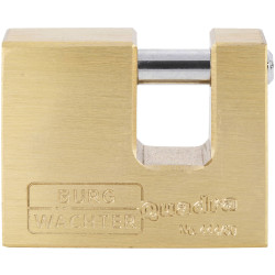 Burg W&#xE4;chter 28591 Quadra Padlock 50mm Brass Stainless Steel Interior