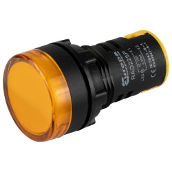 Europa Components RAD225P 22mm LED Pilot Light Amber 230V AC IP65