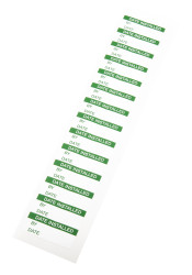 Etykieta samoprzylepna z nadrukiem tekst Date Installed 140 szt. RS PRO Klej