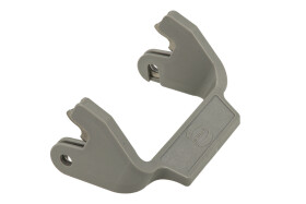 Klamra blokująca; Han B; 09000005222; 6B; metal; zatrzaskowe; szary; Harting; RoHS