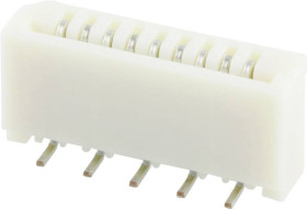 Molex Listwa kołkowa, żeńska, standardowa Ilość pinów 9 Wymiary siatki: 1 mm 528080970 1 szt. taśma na dużej rolce