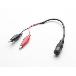 Gniazdo DC 2.1/5.5mm z krokodyl. na przewodzie L-35mm