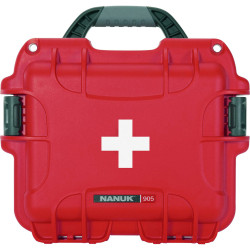 NANUK 905-FSA9 First Aid Case Red 239x140x188mm Waterproof Impact-Resistant
