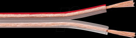 67719 Loudspeaker cable 2x0,75mm² , 10 m transparent CCA